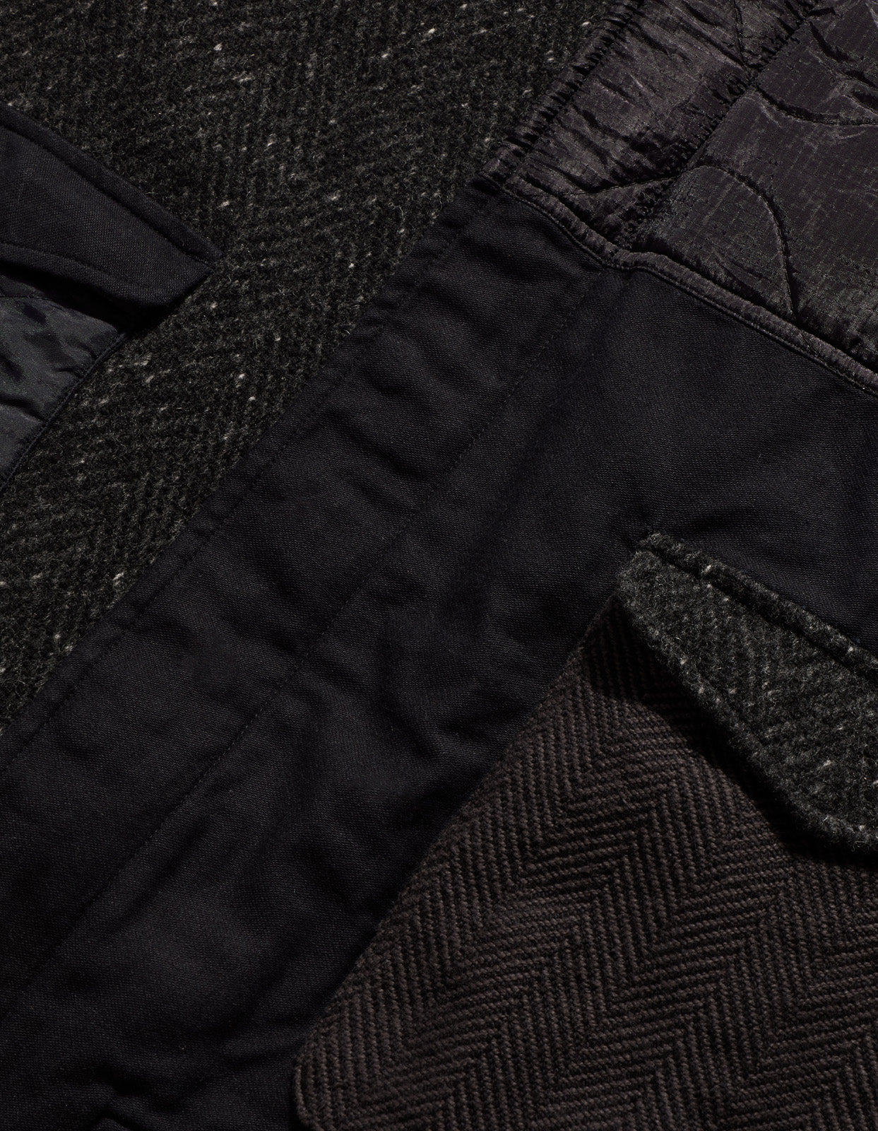 4083 Upcycled A2 Flight Jacket Black - Image 5