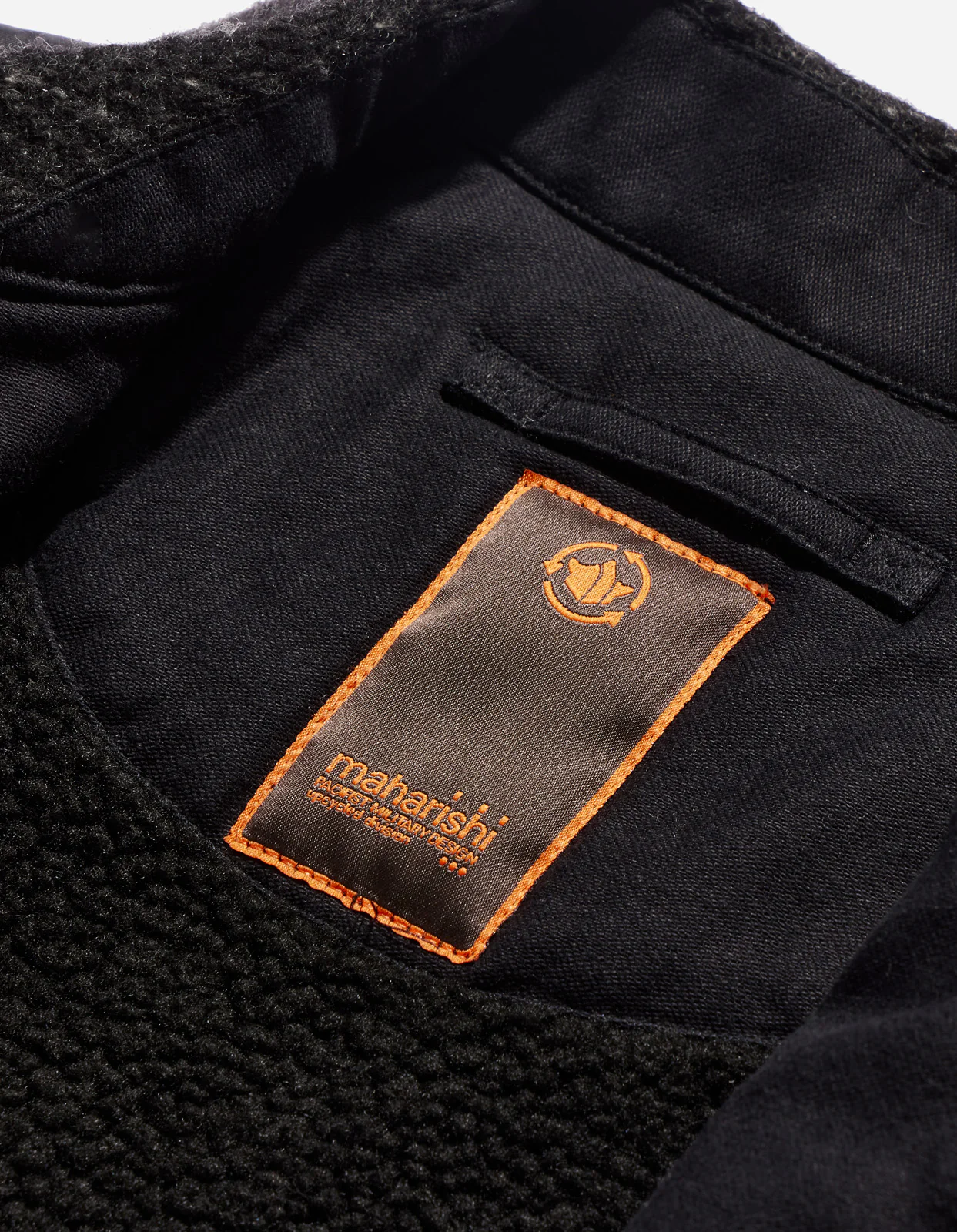 4083 Upcycled A2 Flight Jacket Black - Image 6