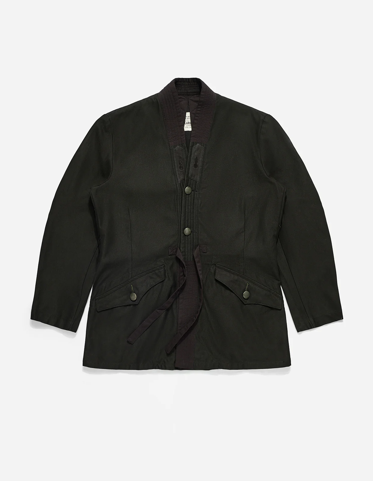 4096 Upcycled M59 Field Kimono Black O/D - Image 3