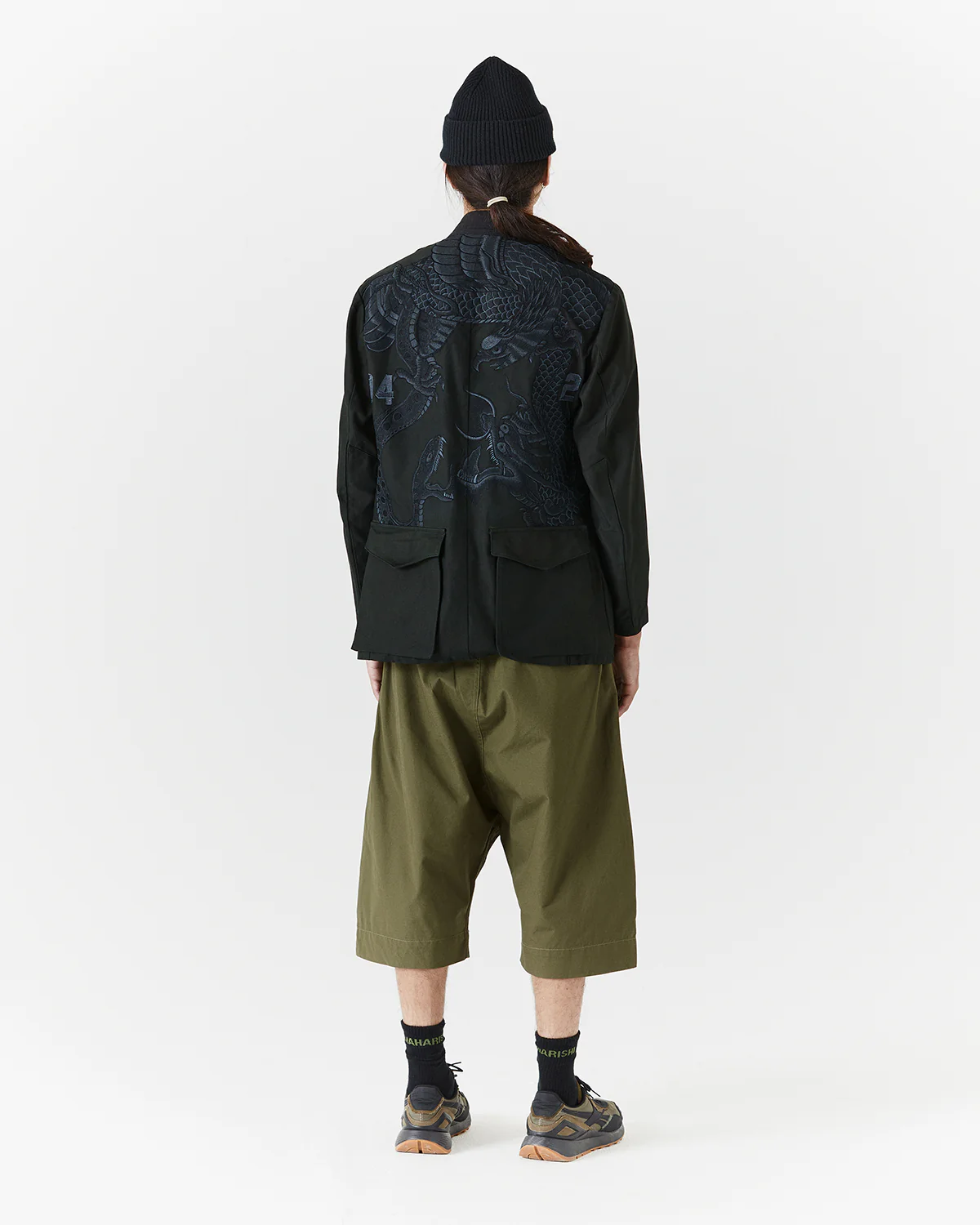 4096 Upcycled M59 Field Kimono Black O/D - Image 4