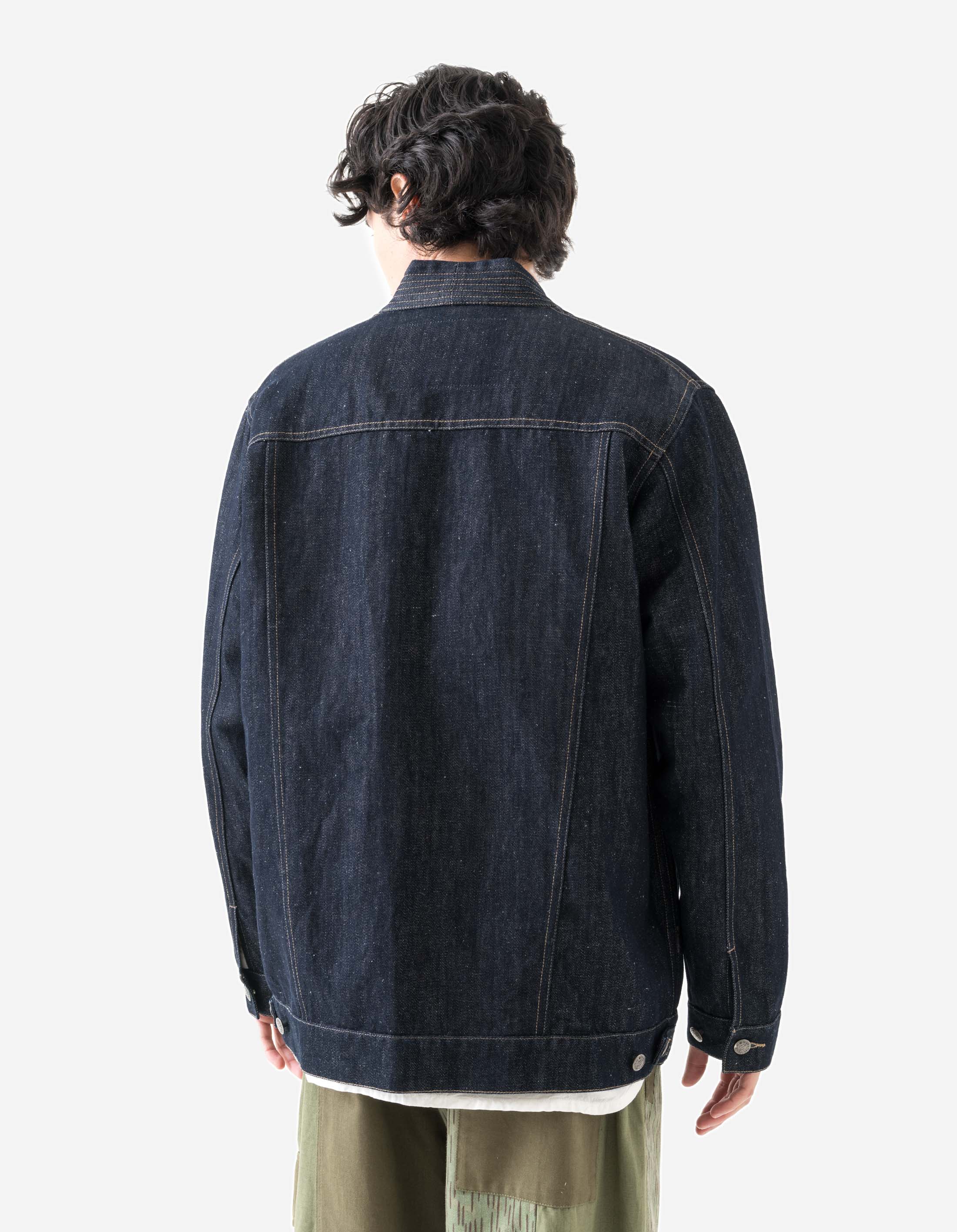 6059 Maha Hemp Denim Kimono Indigo - Image 4