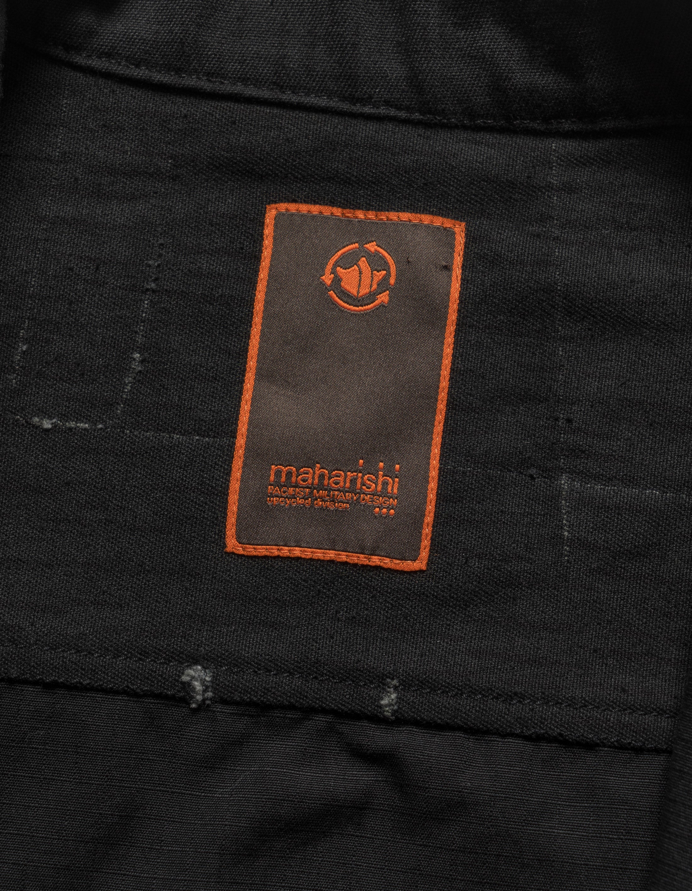 6084 Upcycled Monk Shirt Black - Image 11