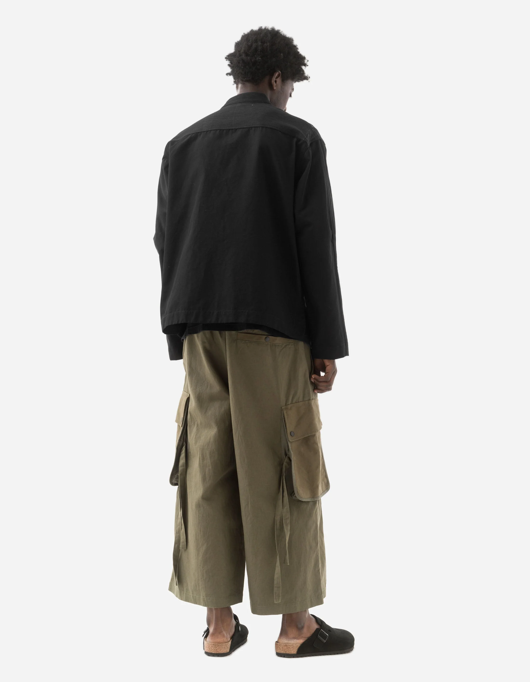 6084 Upcycled Monk Shirt Black - Image 5