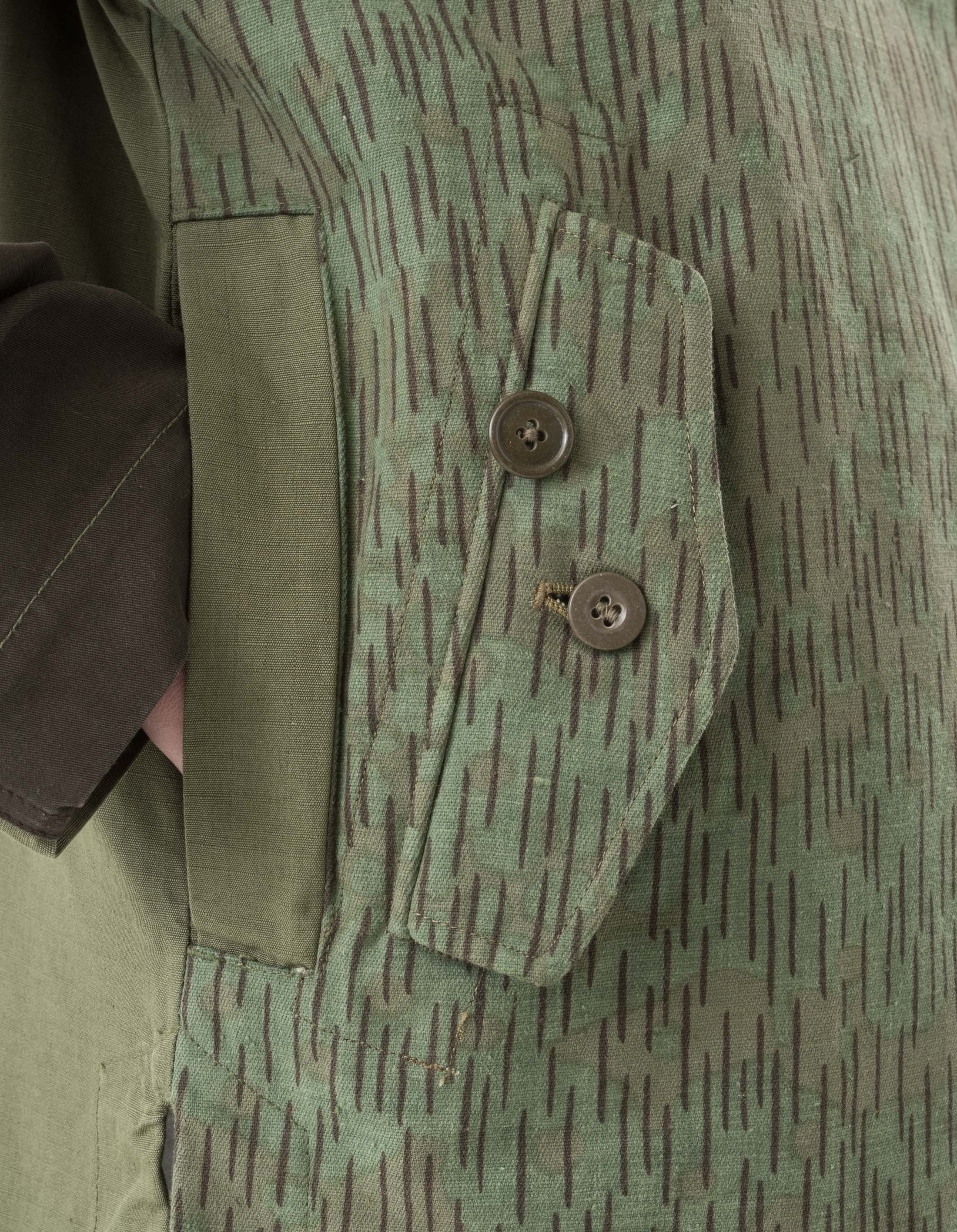 6084 Upcycled Monk Shirt Olive - Image 9