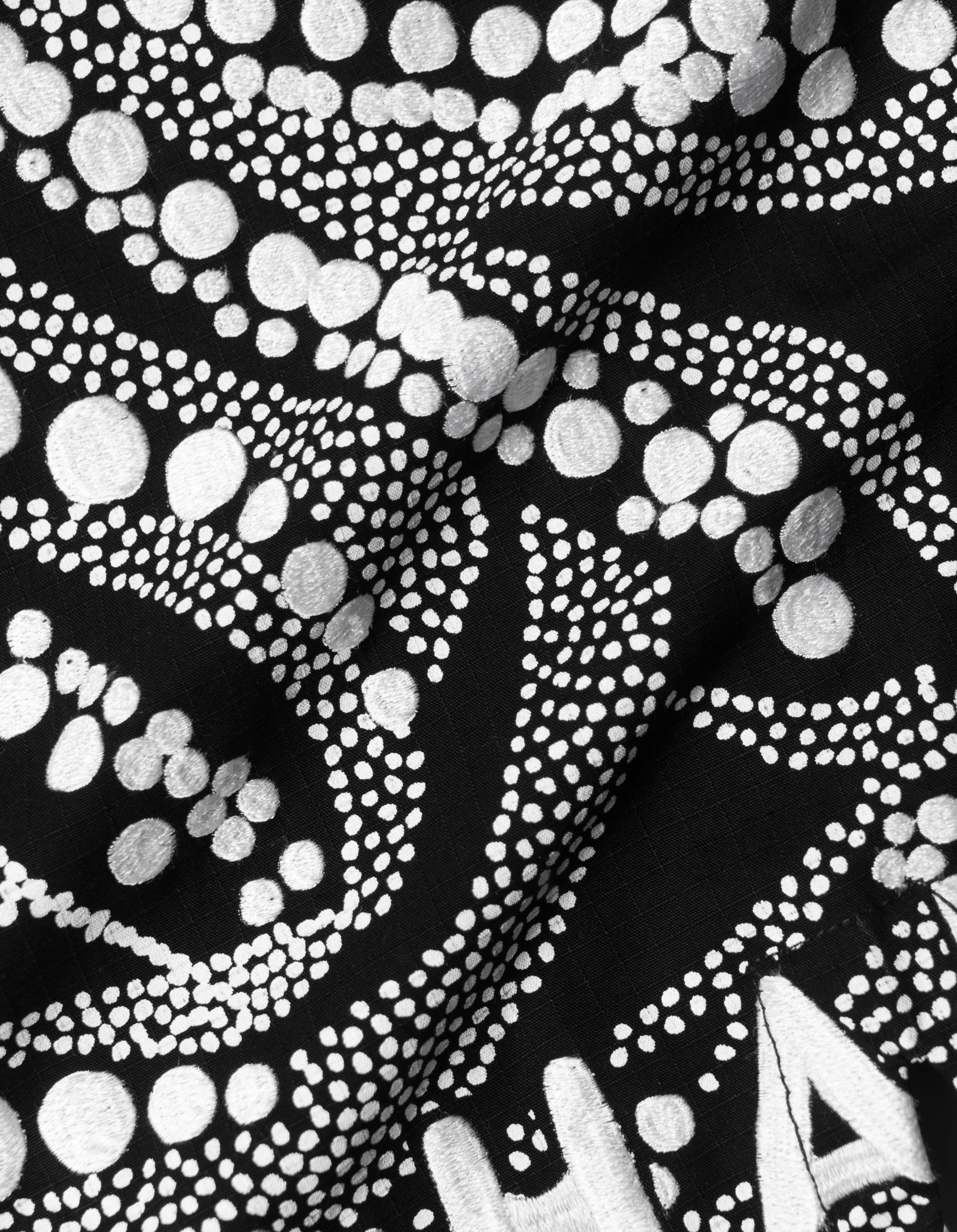 6123 Fubuki Dragon Embroidered Kimono Parka Black - Image 10