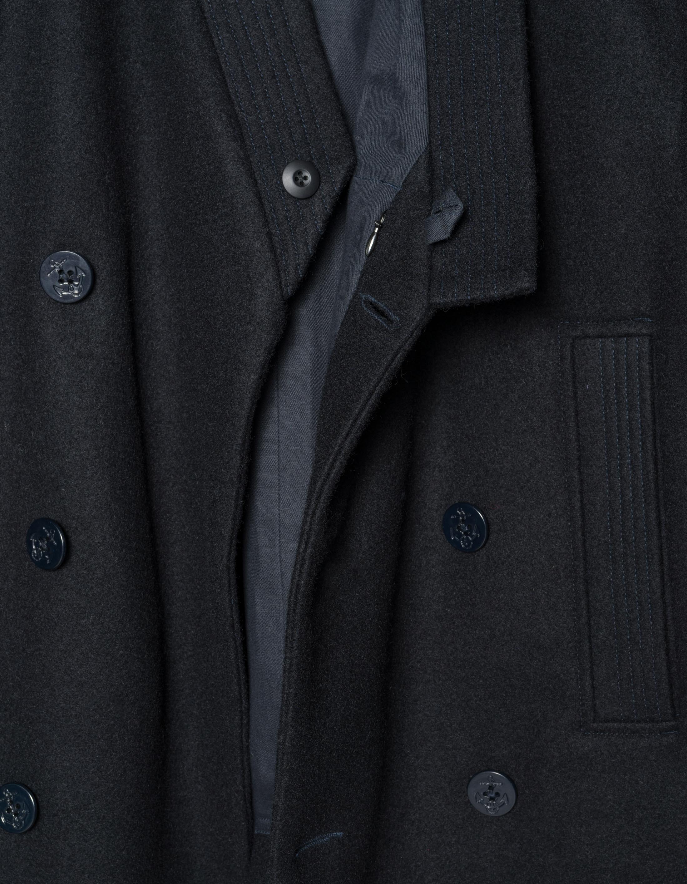 7109 Hanbok Pea Coat Navy - Image 10