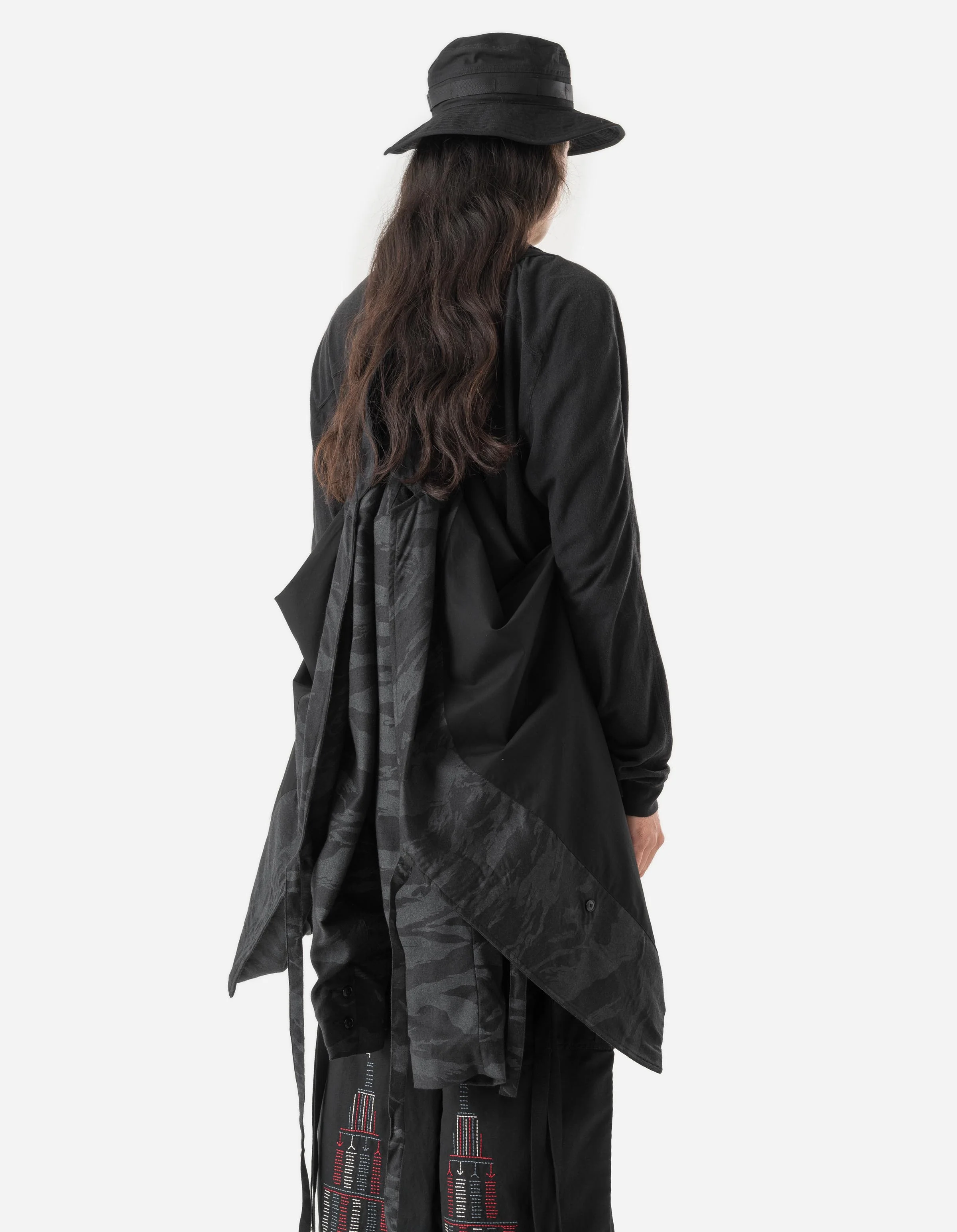 7151 Bonsai Tigerstripe Kimono Blazer Black - Image 6