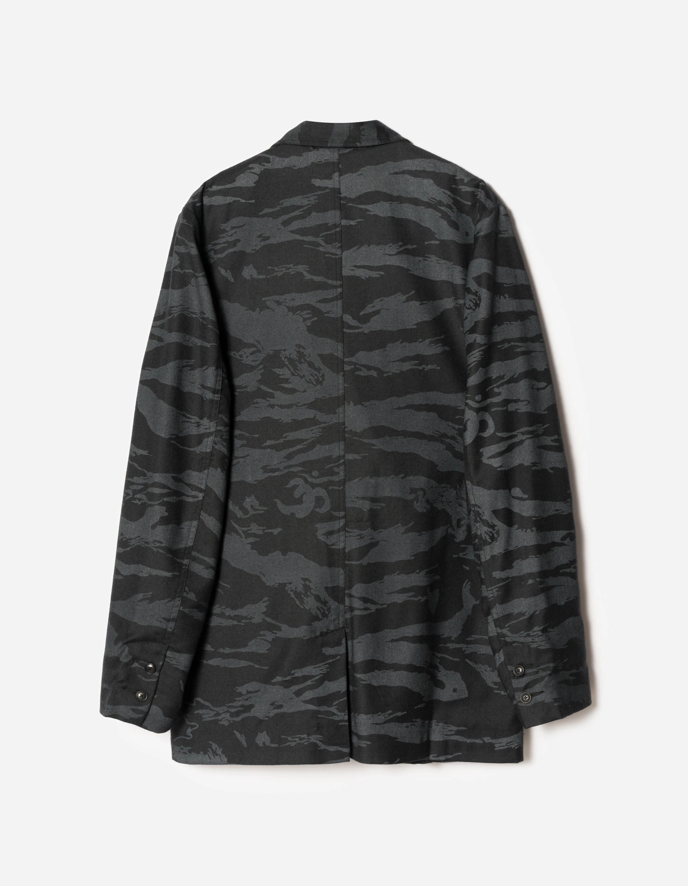 7151 Bonsai Tigerstripe Kimono Blazer Black - Image 8