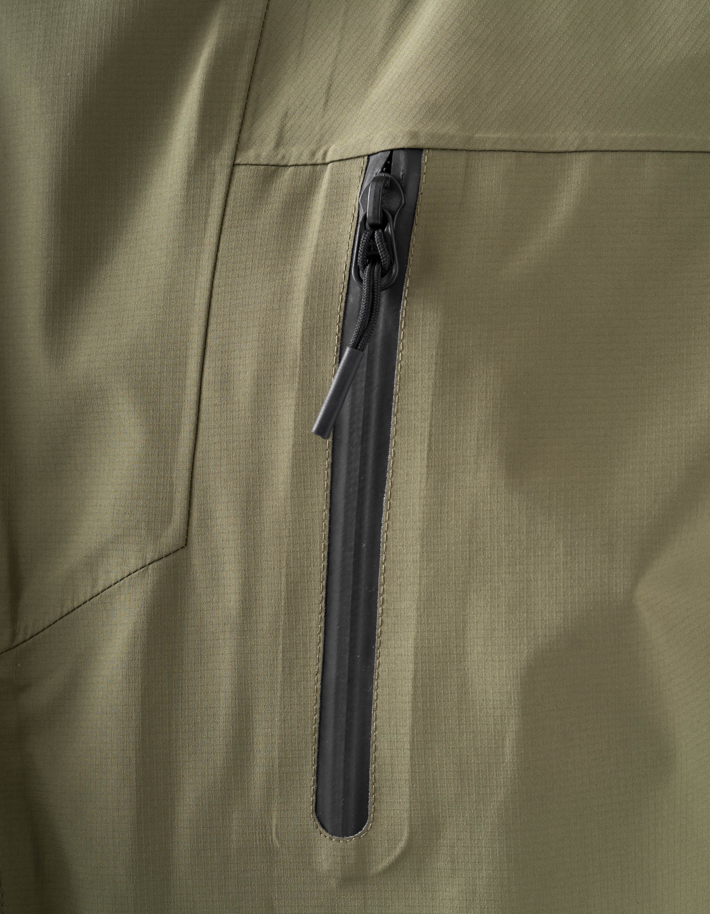 7185 Waterproof 3L Asym Storm Parka Olive OG-107F - Image 10