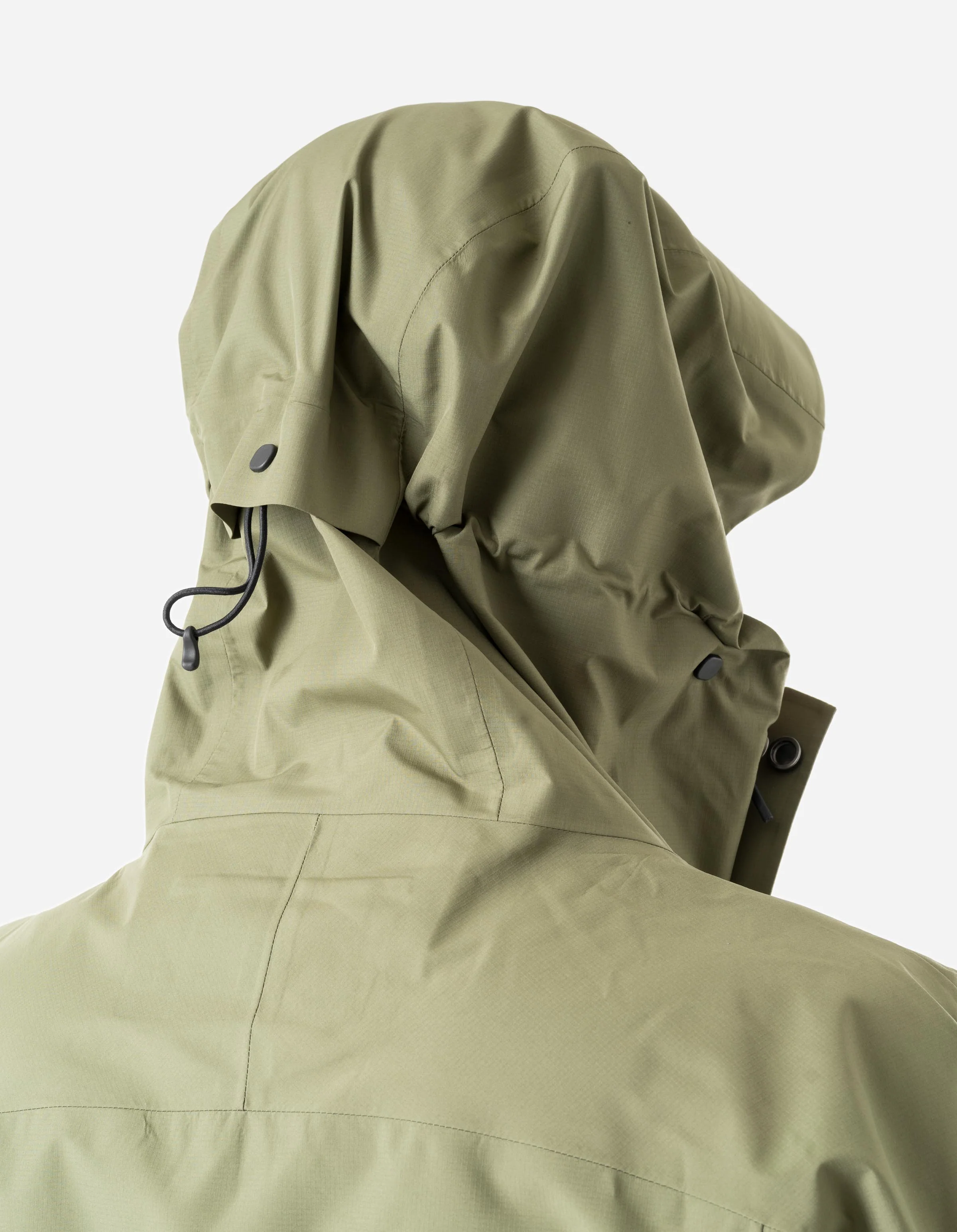 7185 Waterproof 3L Asym Storm Parka Olive OG-107F - Image 5