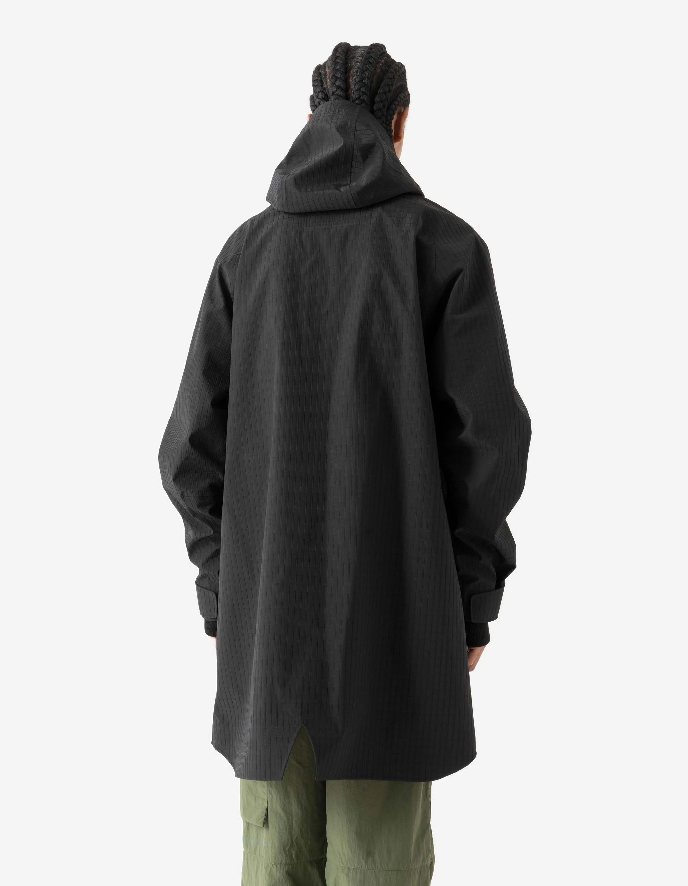 7200 Waterproof Tech Long Parka Black - Image 3