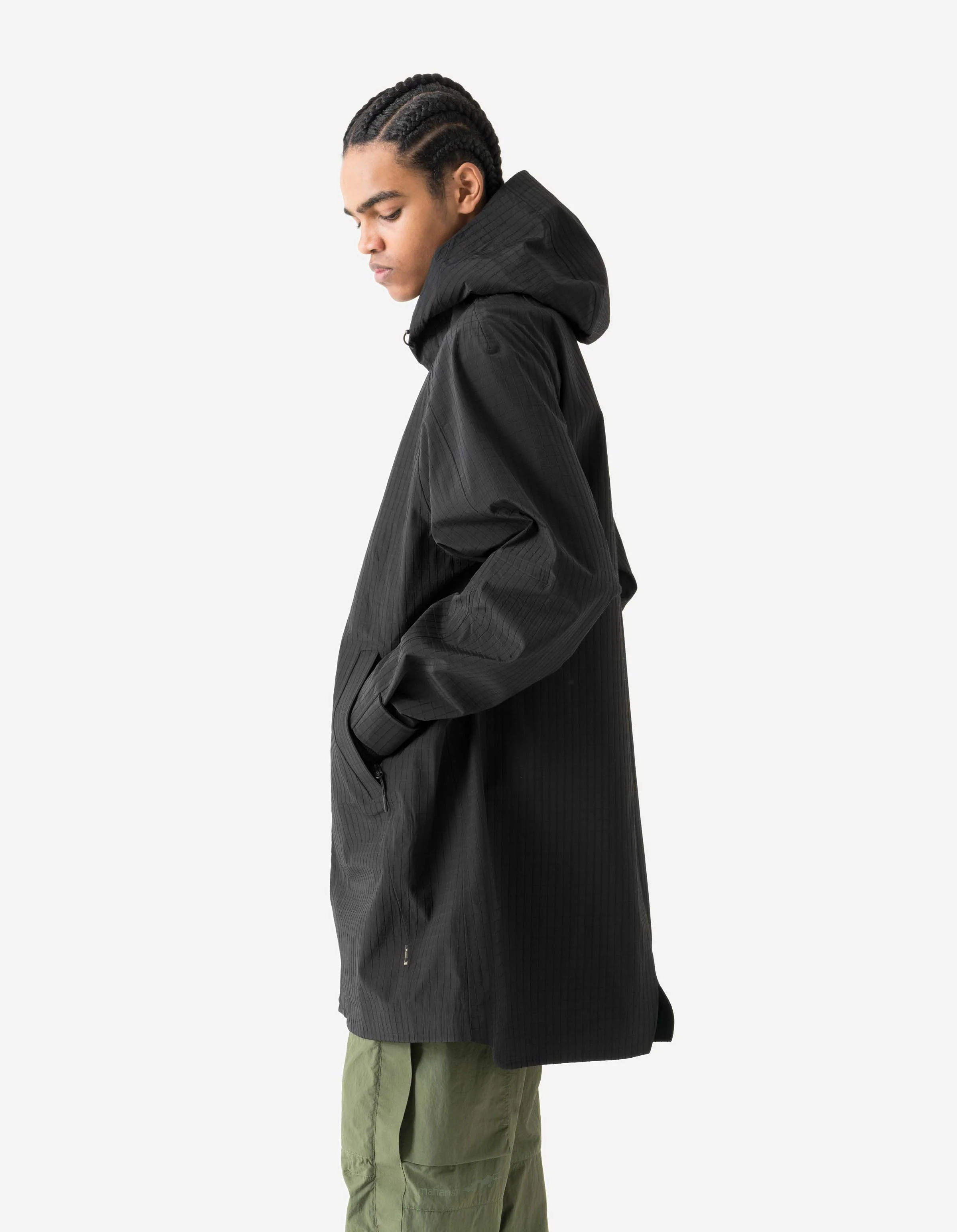 7200 Waterproof Tech Long Parka Black - Image 6