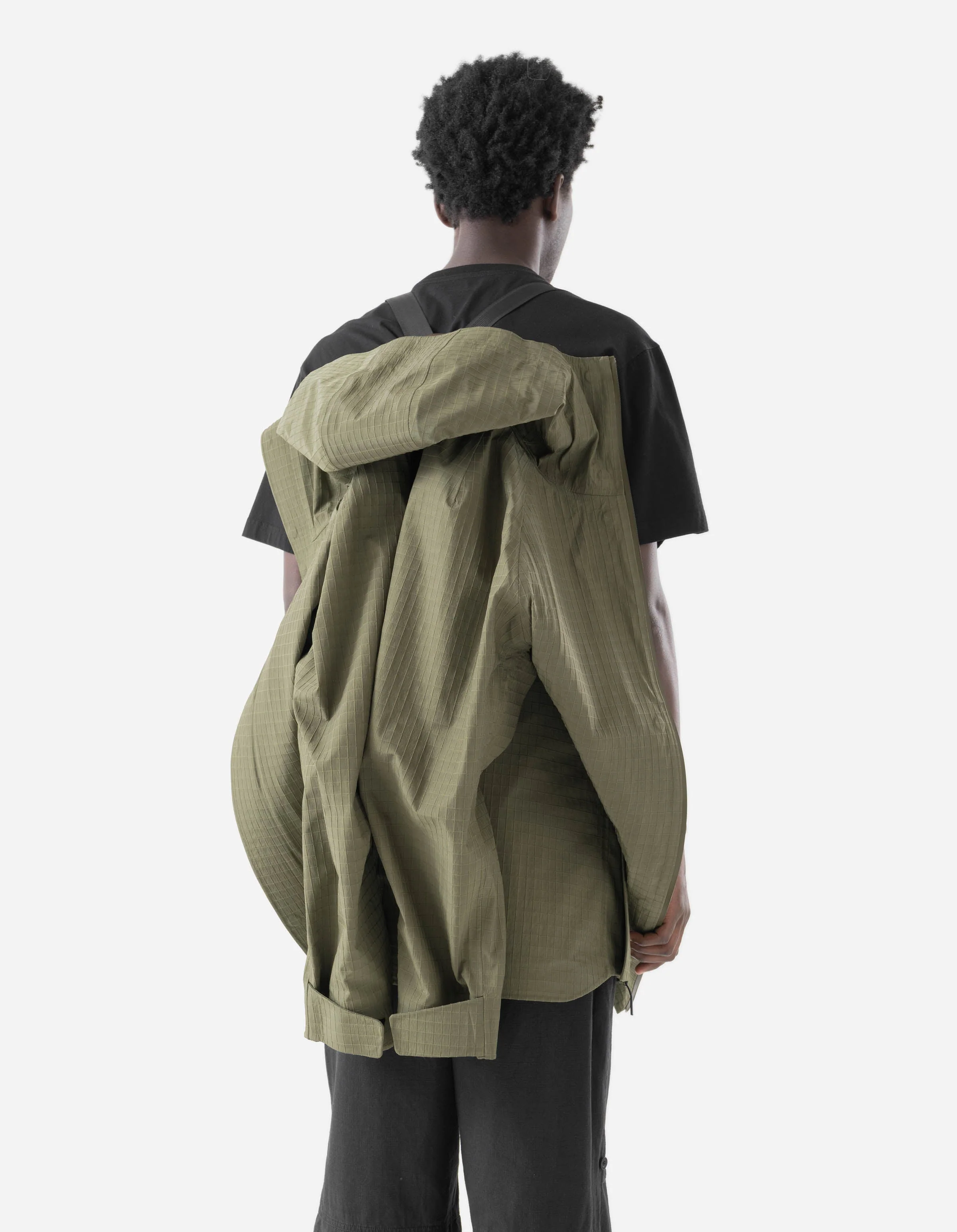 7200 Waterproof Tech Long Parka Olive OG-107F - Image 5
