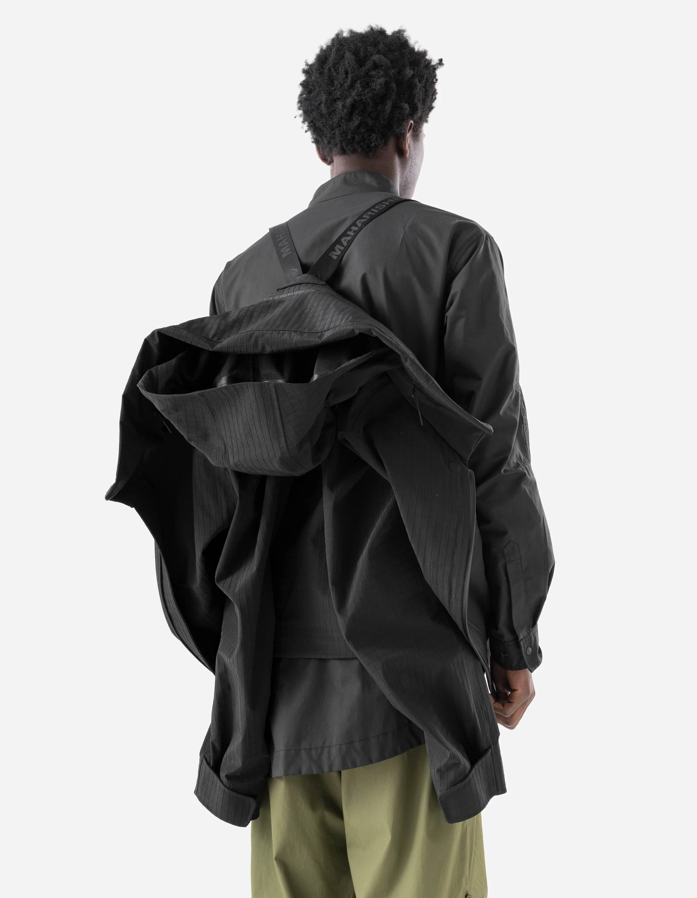 7201 Waterproof Tech Jacket Black - Image 7