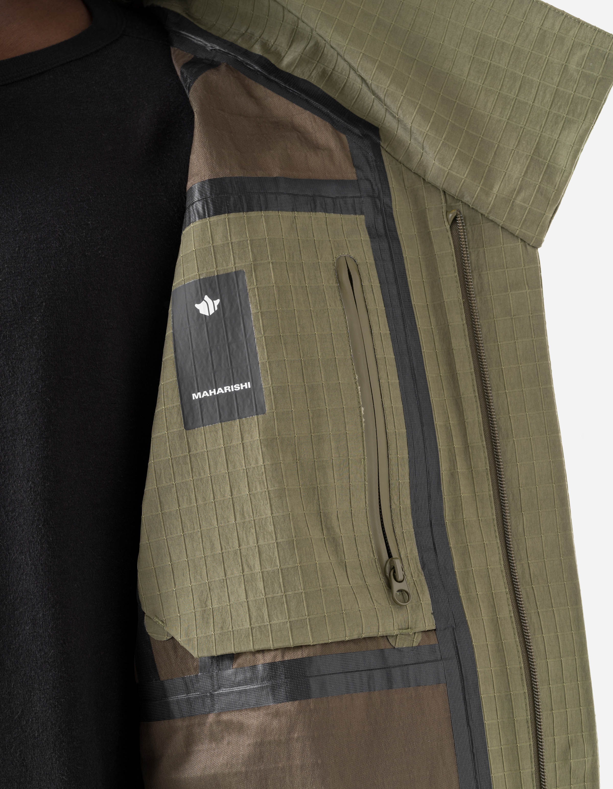 7201 Waterproof Tech Jacket Olive OG-107F - Image 11