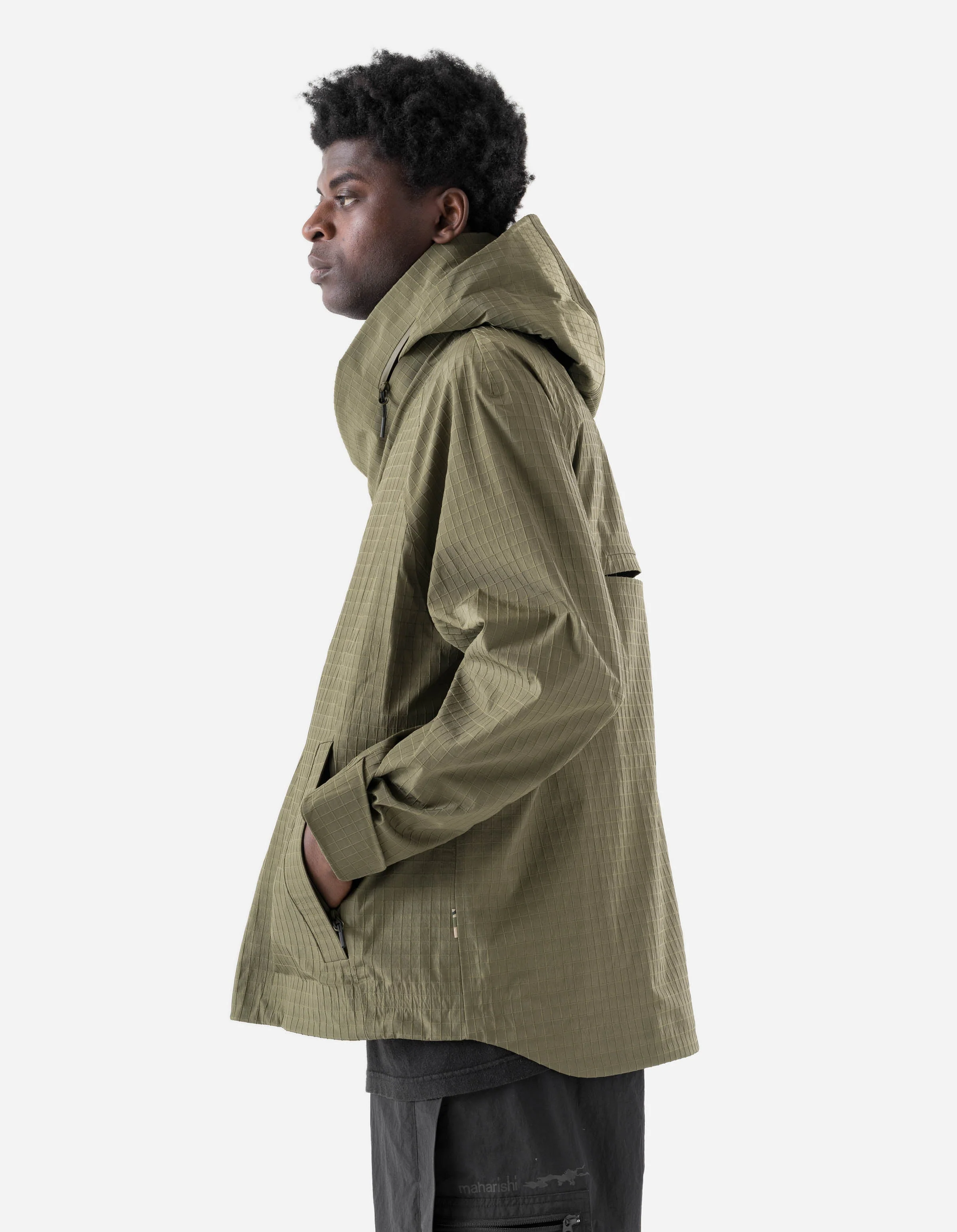 7201 Waterproof Tech Jacket Olive OG-107F - Image 4