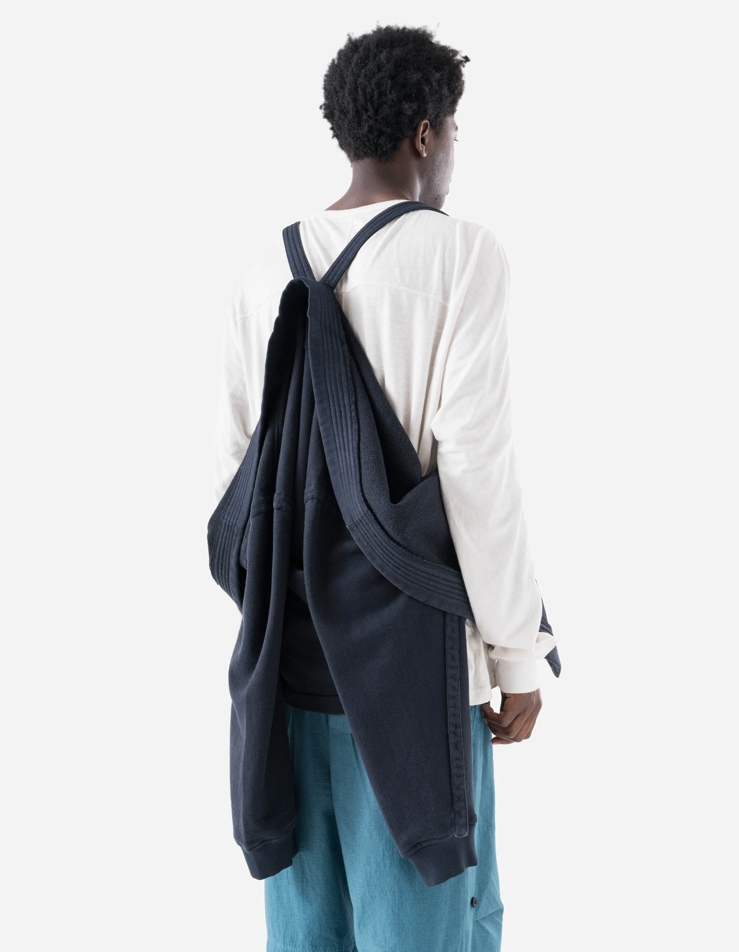 7206 Hemp Kimono Sweat Navy - Image 4