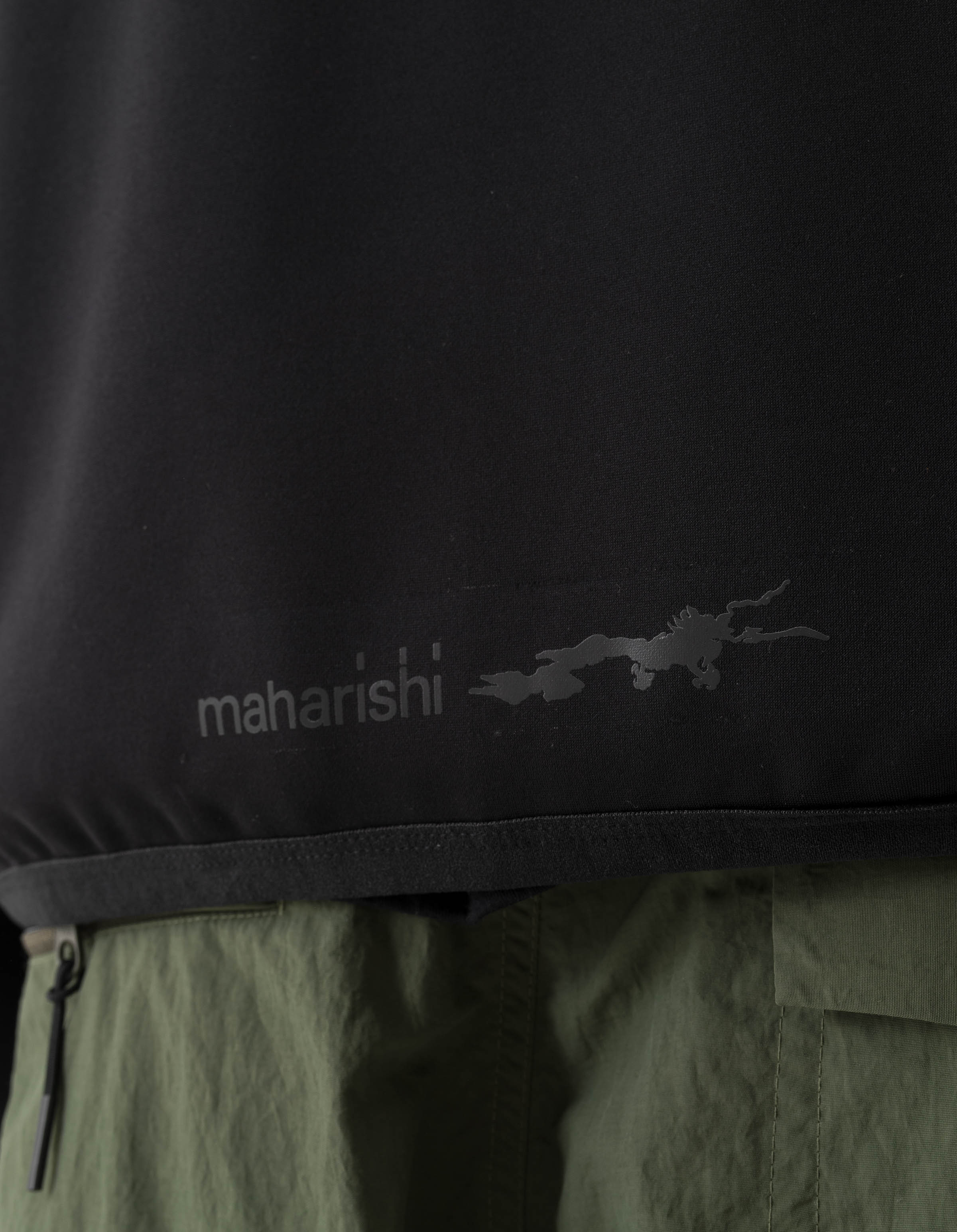 7228 Cordura Fleece Tech Hoody Black - Image 4