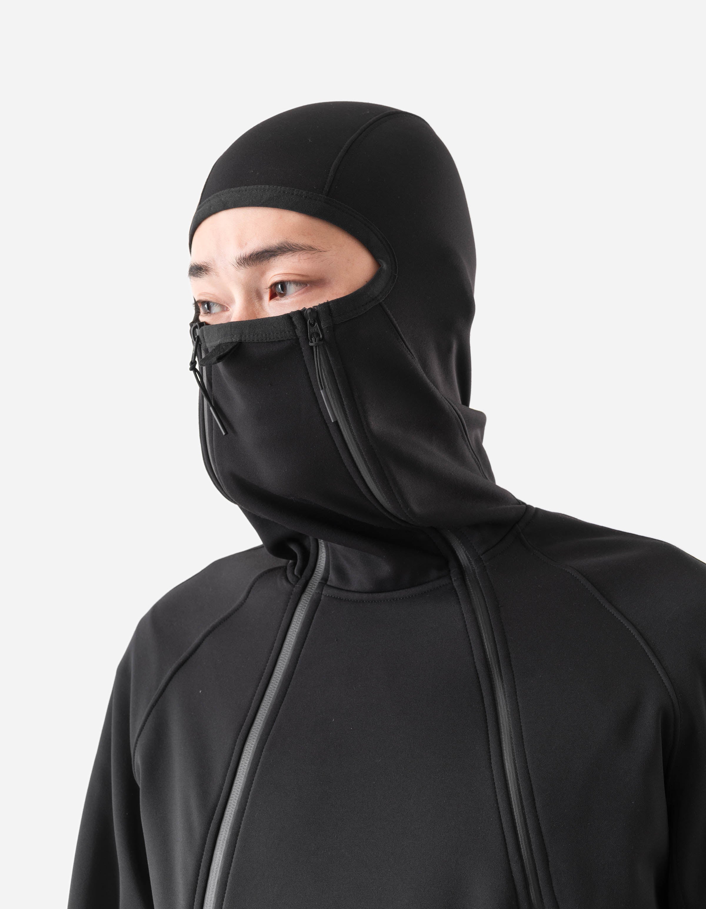 7228 Cordura Fleece Tech Hoody Black - Image 8