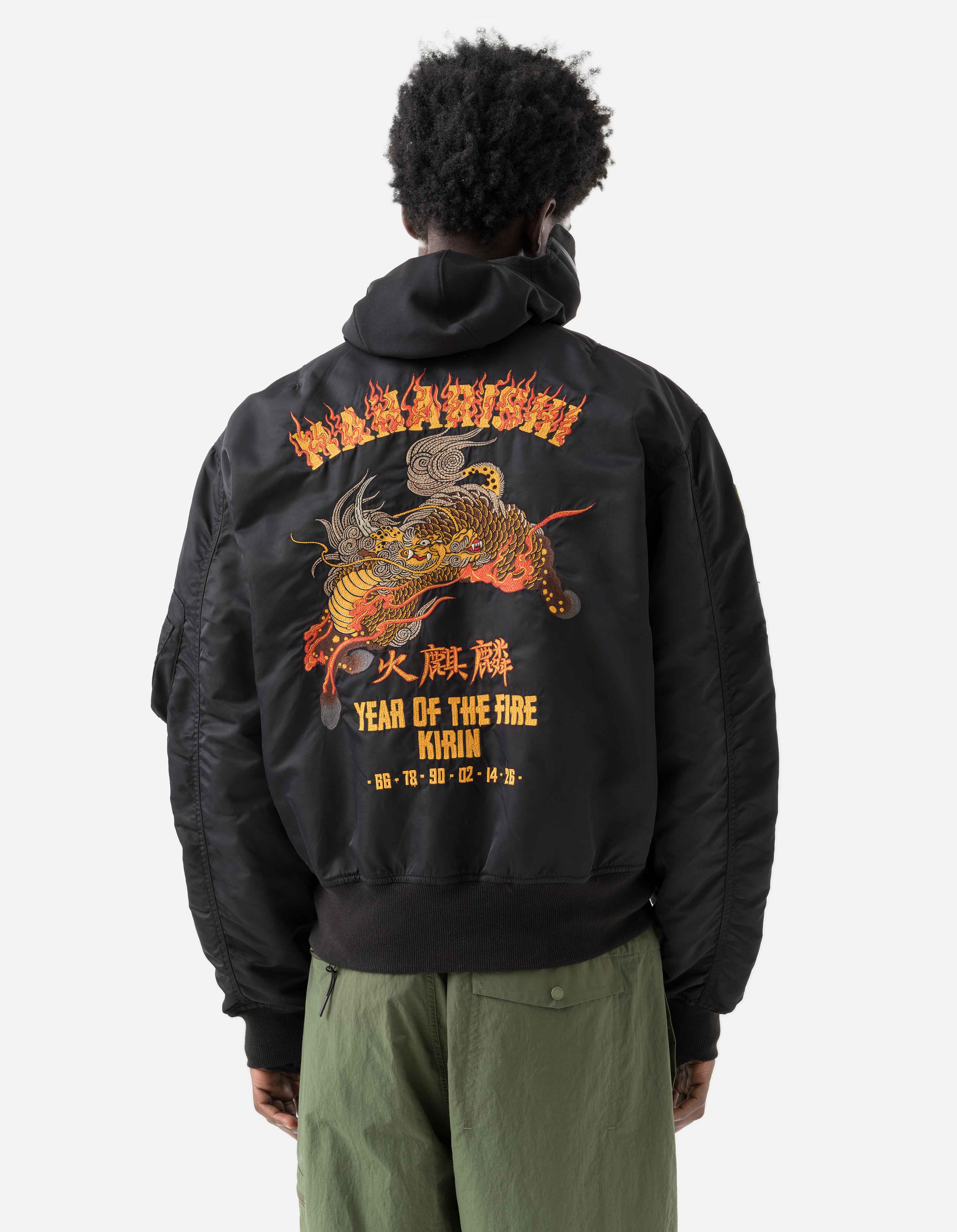 7231 Fire Kirin Tour Asym L2B Jacket Black - Image 4