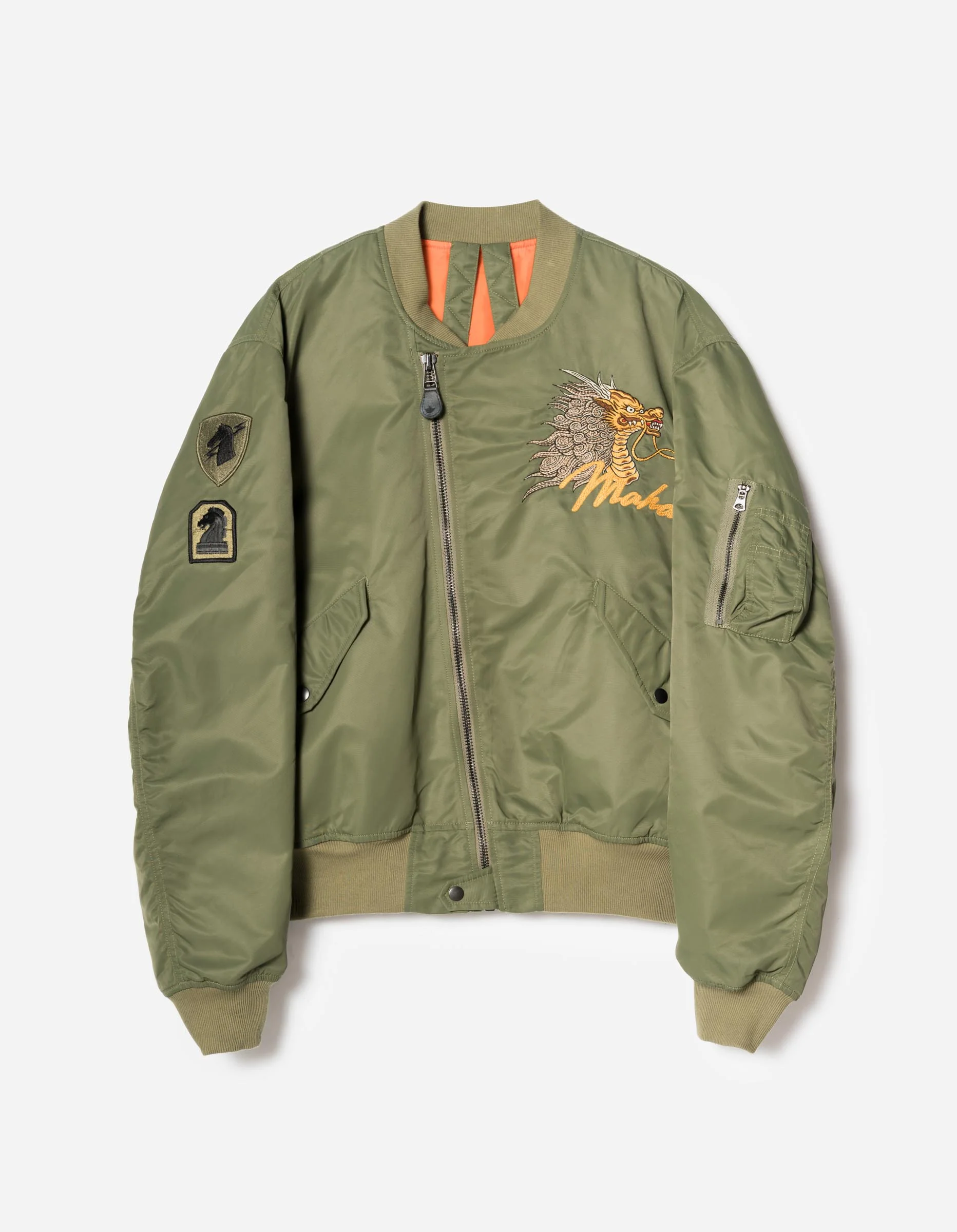 7231 Fire Kirin Tour Asym L2B Jacket Olive - Image 12