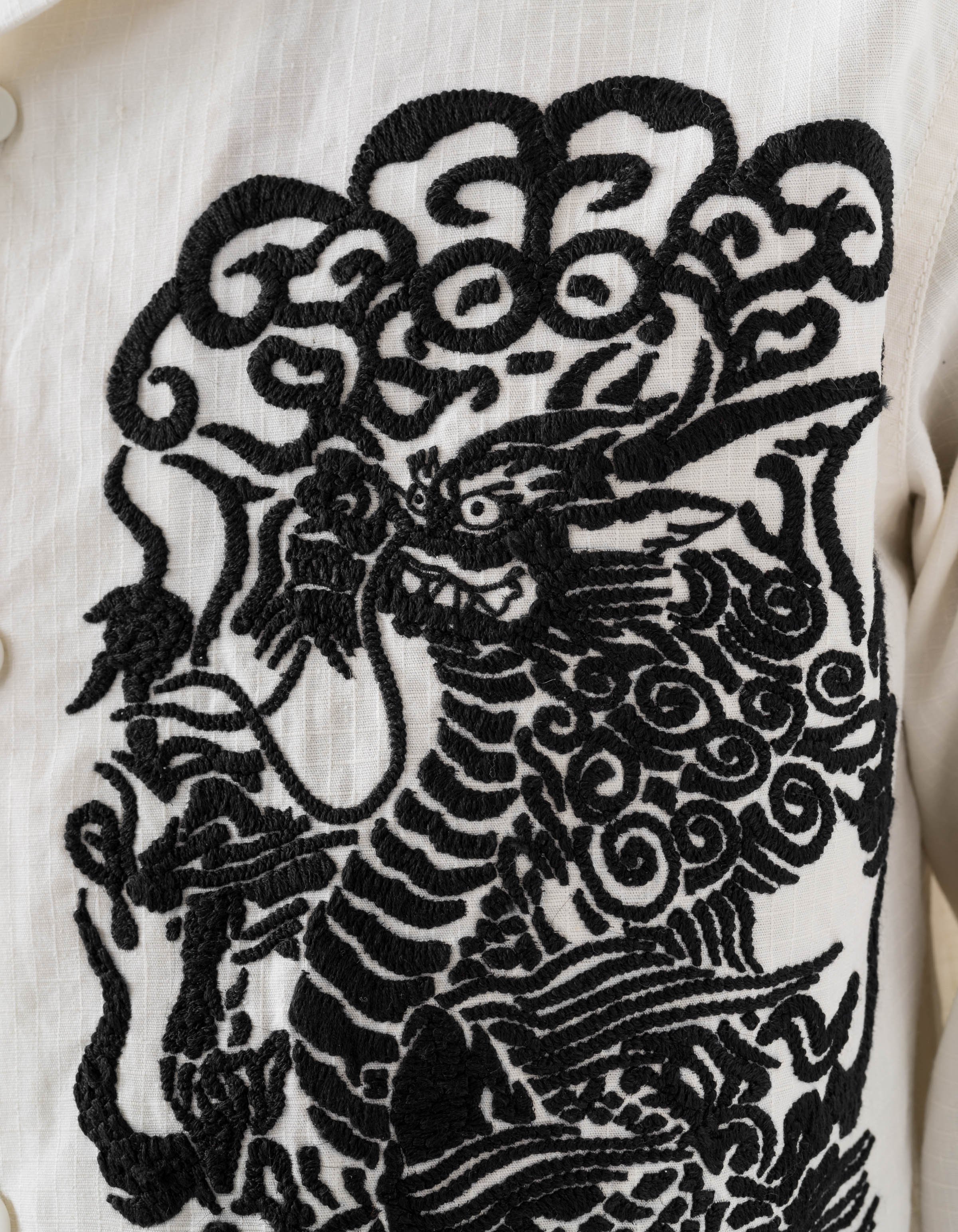 7236 Papel Picado Camp Collar Shirt Ecru - Image 6