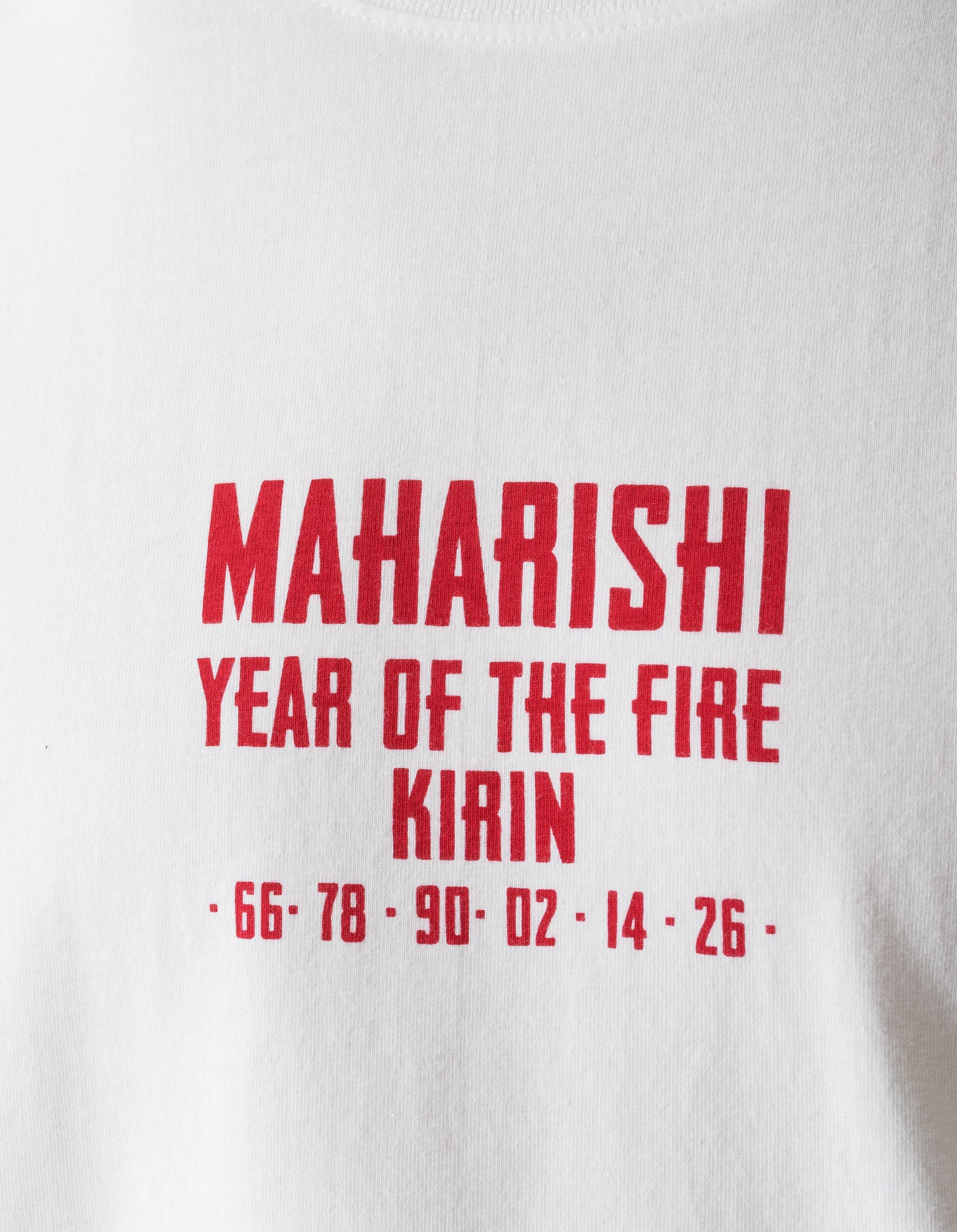 7238 Paper Cut Kirin T-Shirt White - Image 5