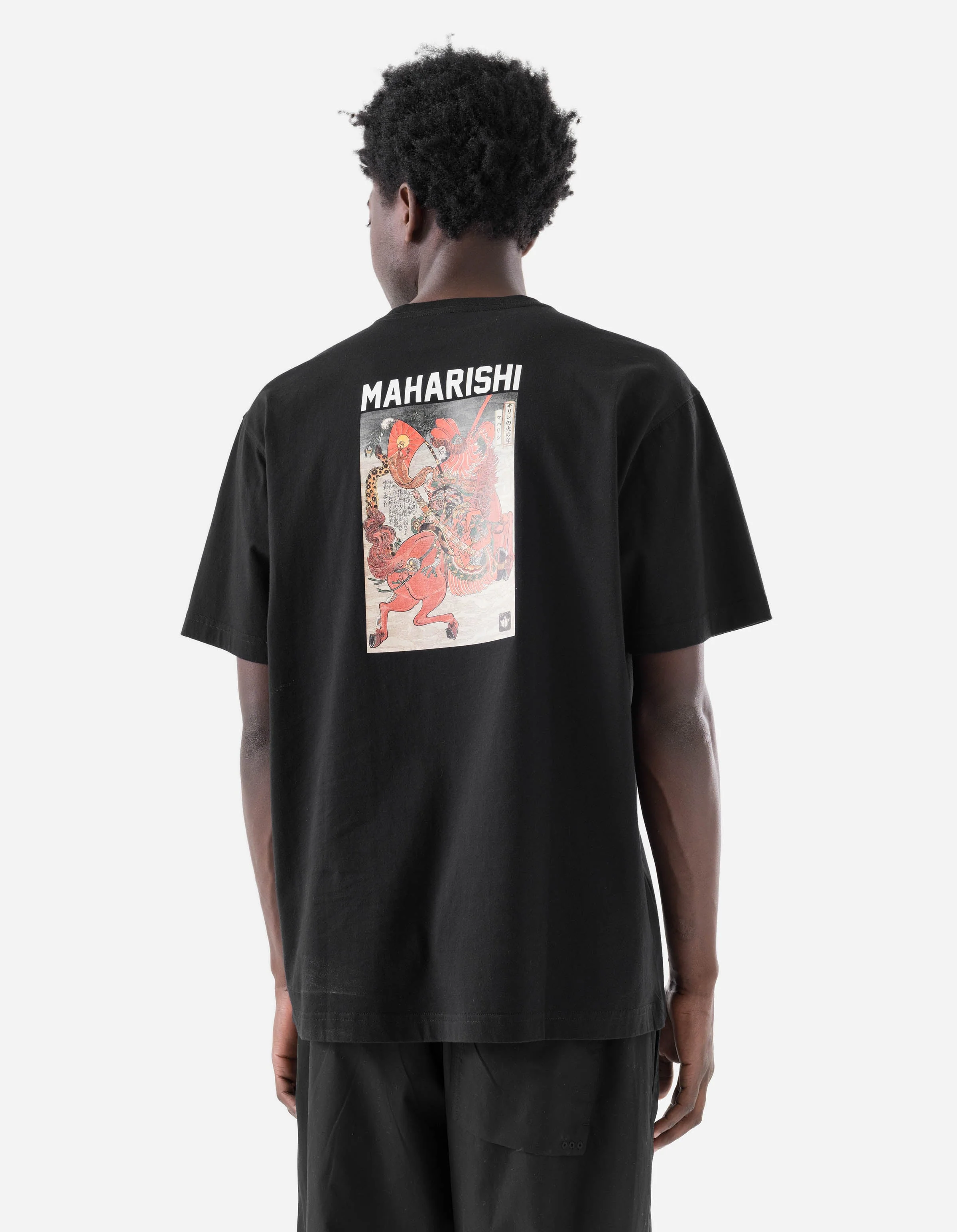 7239 Lu Fang Horse Rider T-Shirt Black - Image 3