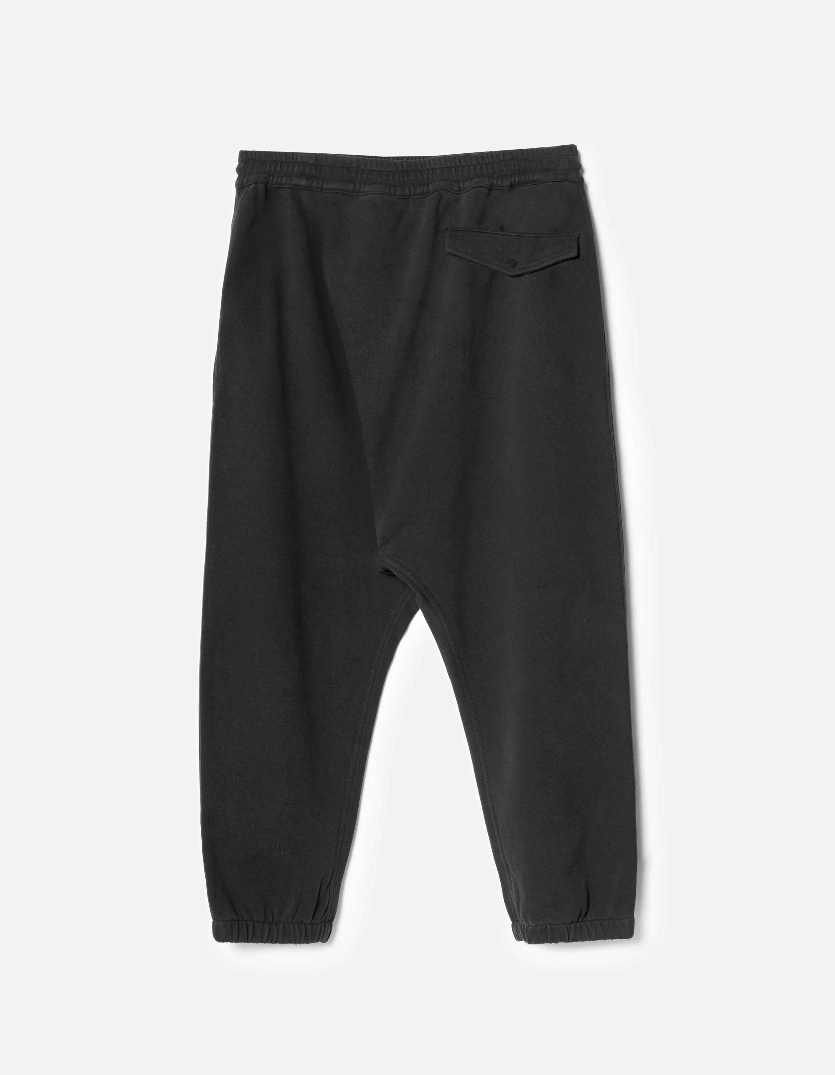 7246 Okinawa Vintage Asym Sweatpant Black - Image 6