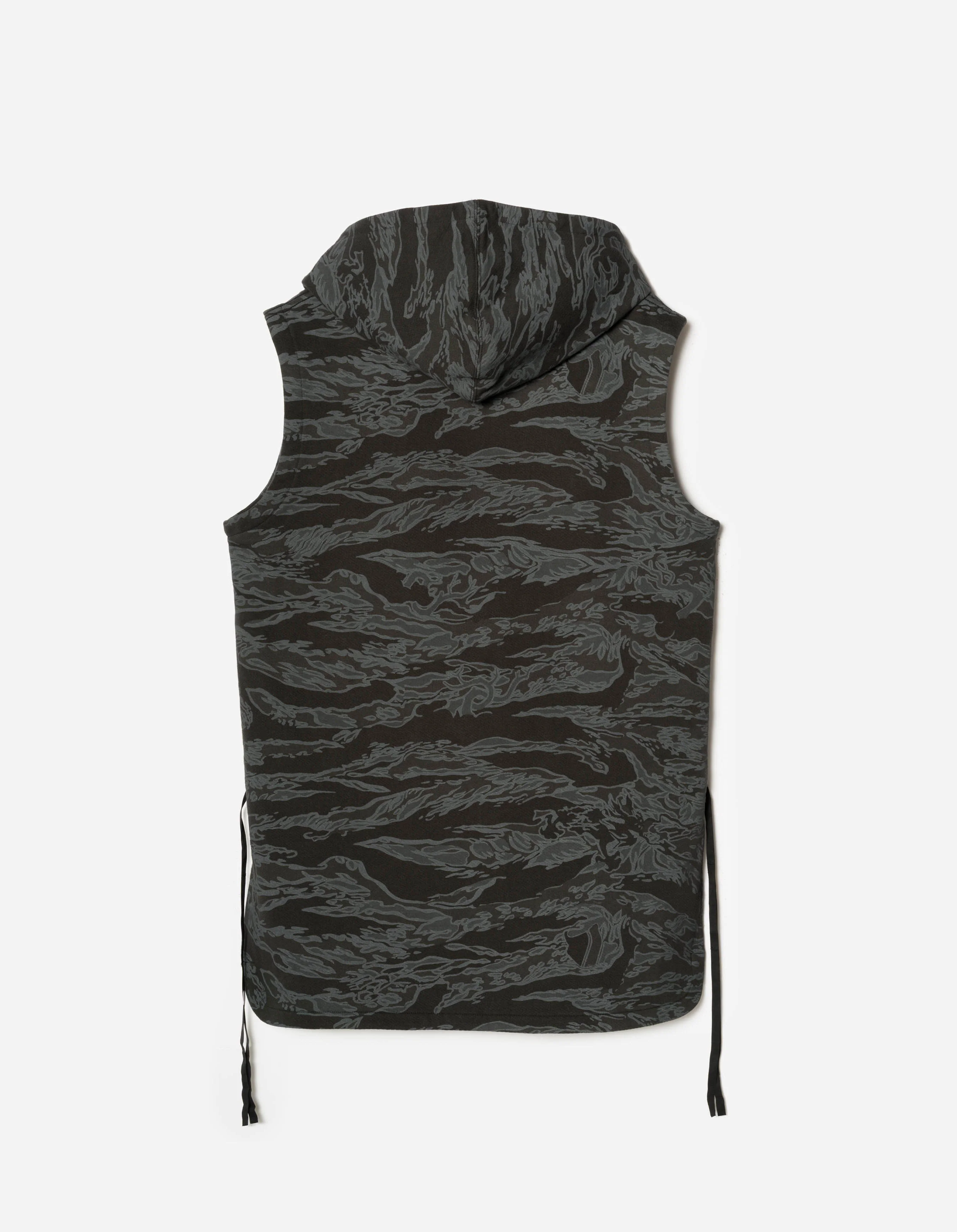 7271 Camo Hooded Prayer Gilet Subdued Night - Image 8