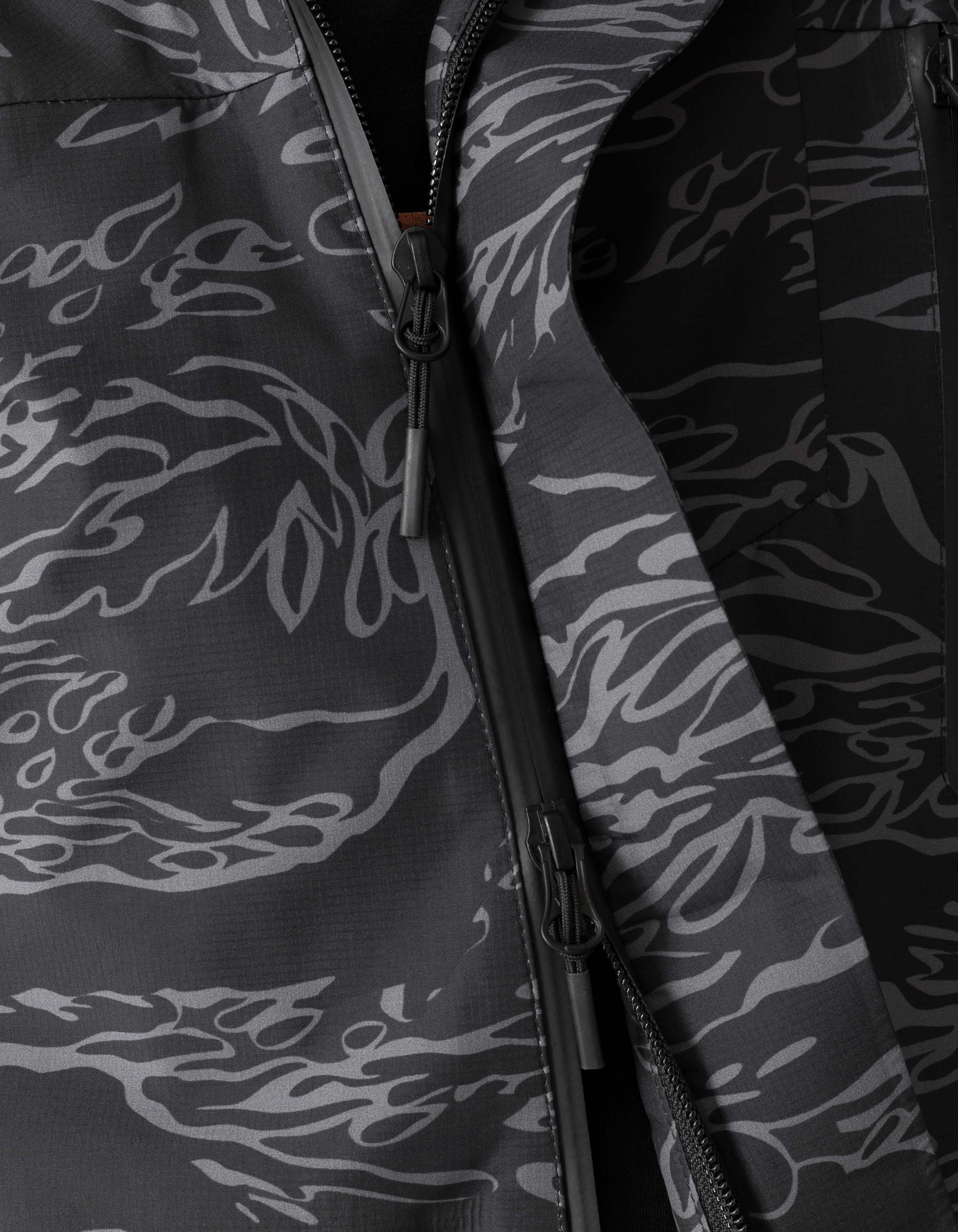 7274 Bonsai Tigerstripe Asym Parka Subdued Night - Image 10