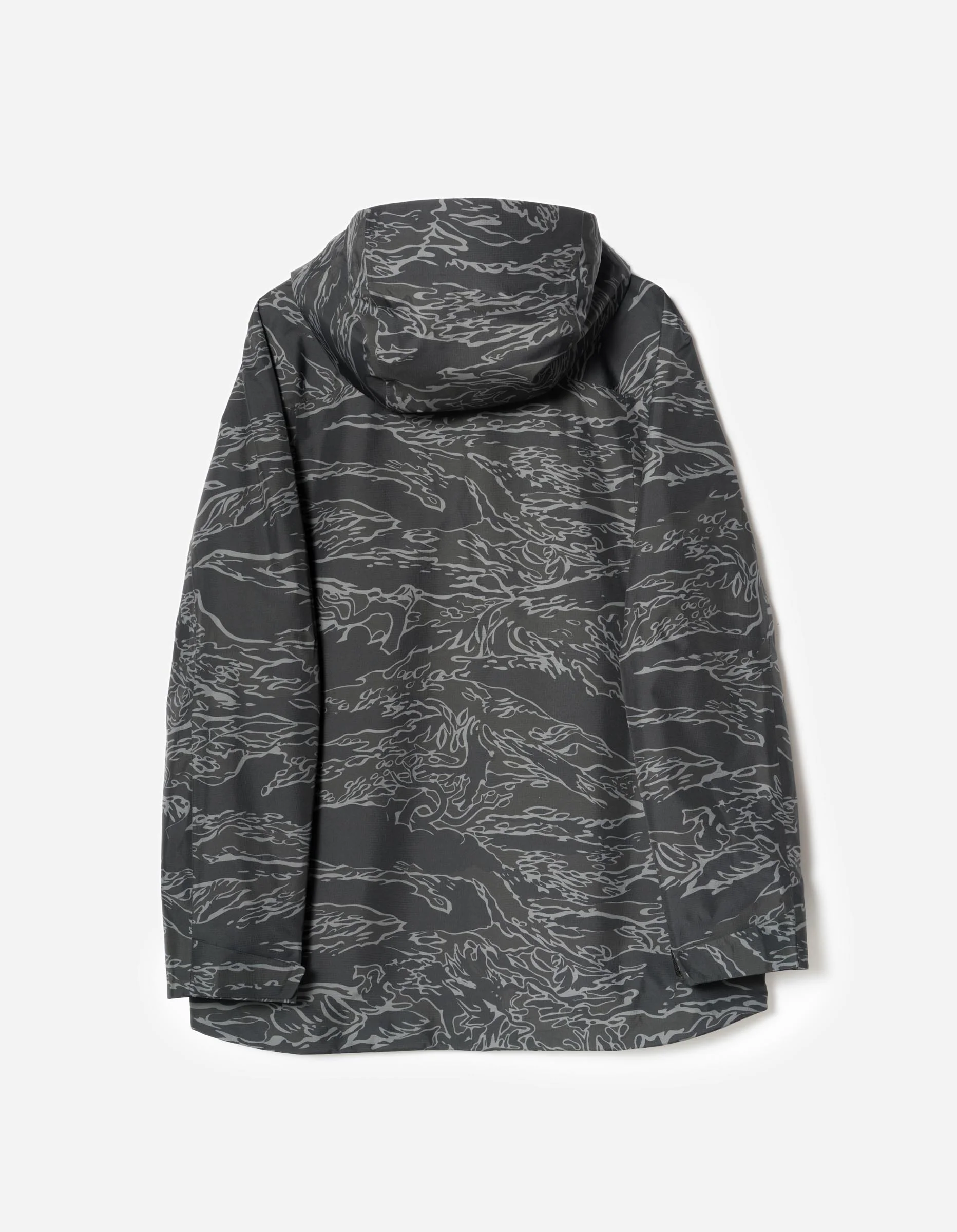 7274 Bonsai Tigerstripe Asym Parka Subdued Night - Image 12