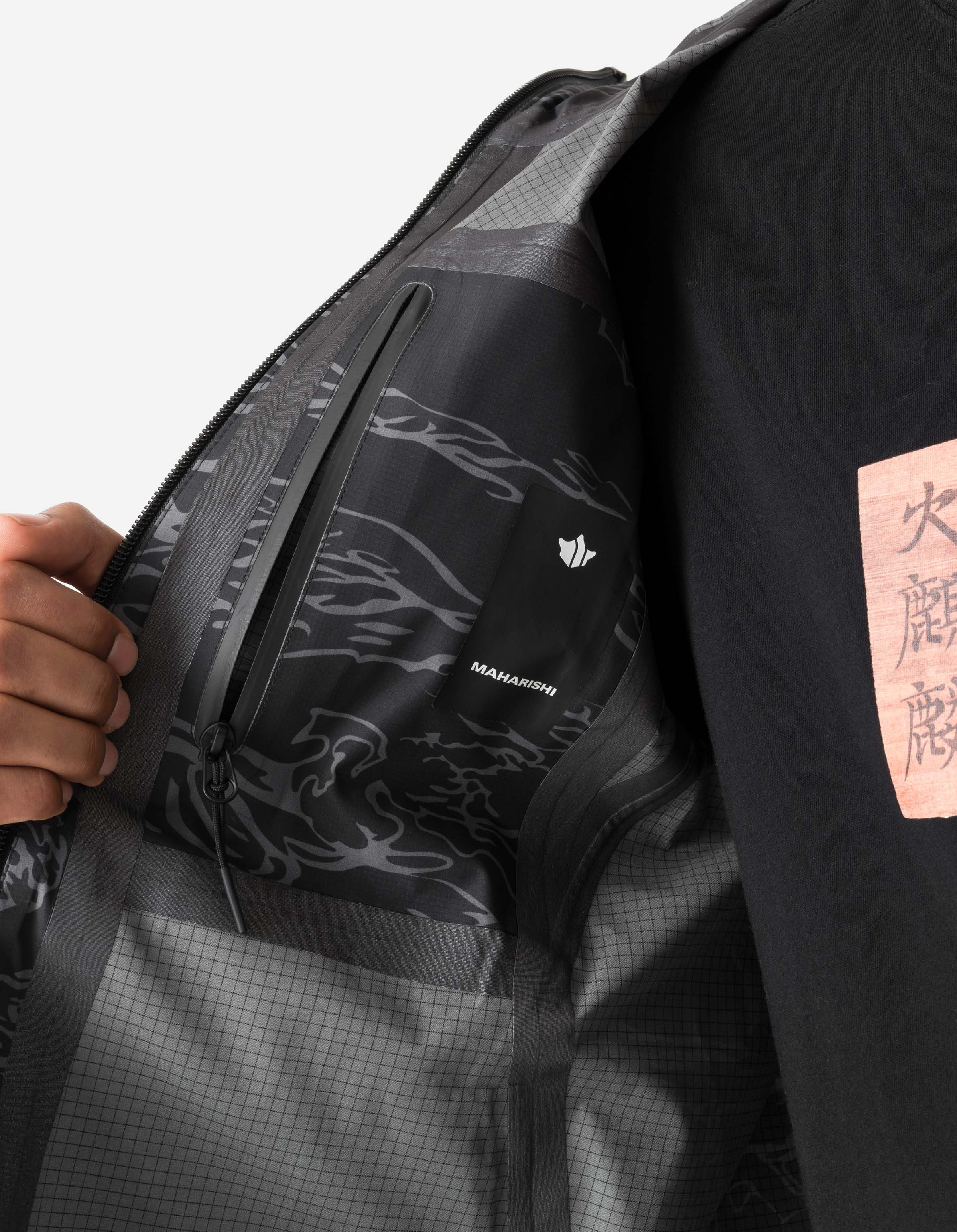 7274 Bonsai Tigerstripe Asym Parka Subdued Night - Image 8