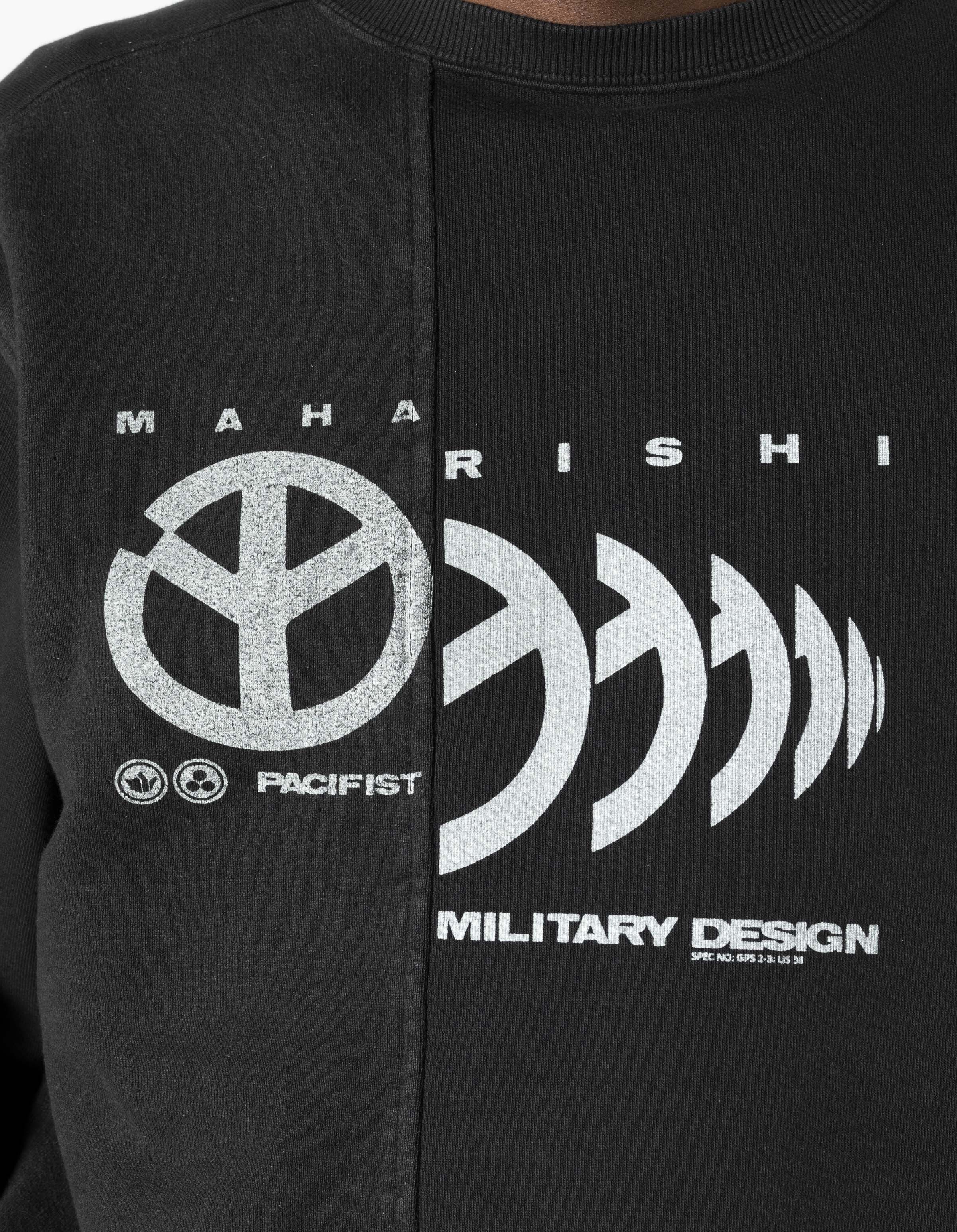 7366 Maha Peace Rally Crew Sweat Black - Image 4