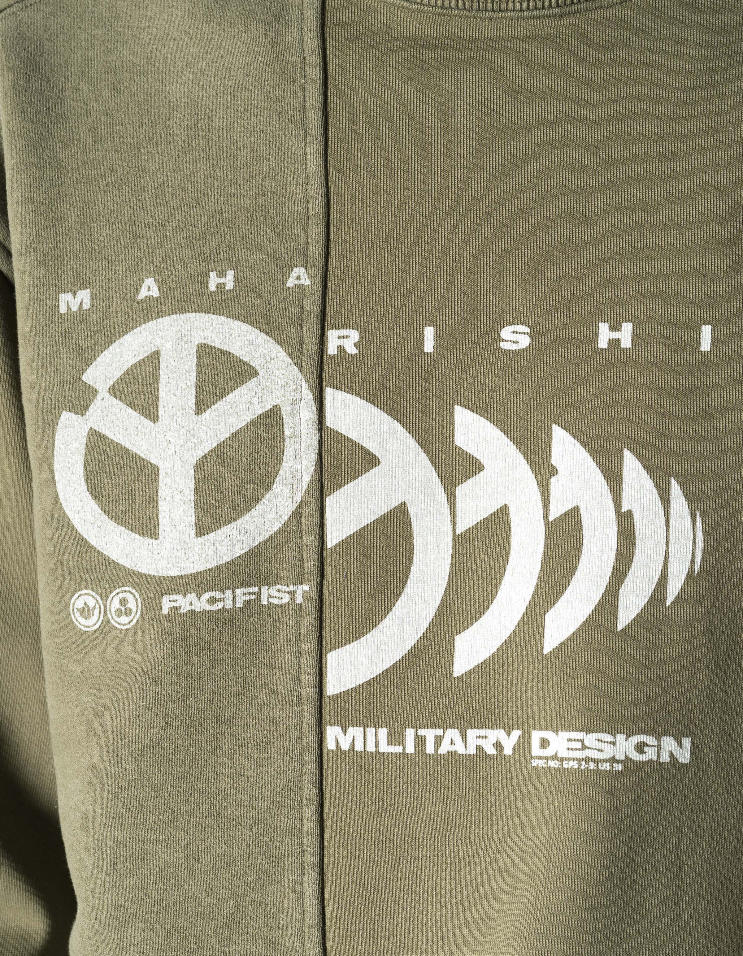 7366 Maha Peace Rally Crew Sweat Olive OG-107F - Image 4